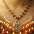 OM Shiva Trishool Rudraksha Necklace 54 Beads